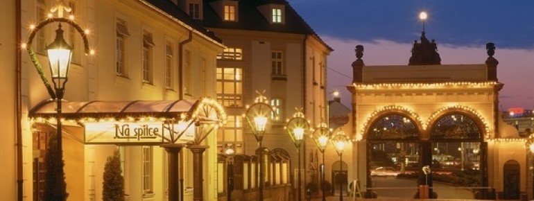 The brewery by night