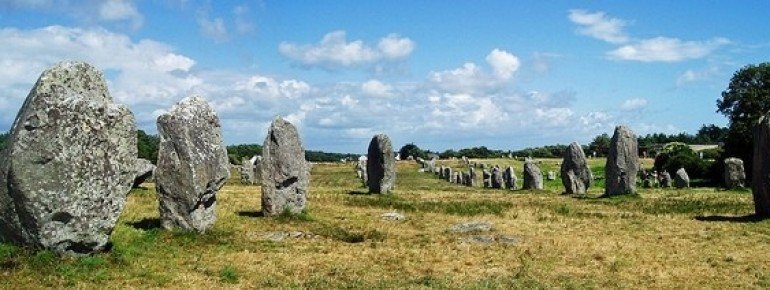 Stone rows that stretch out for many kilometers