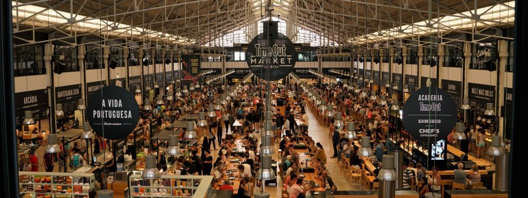 The Time Out Market in Lisbon is the first of its kind.