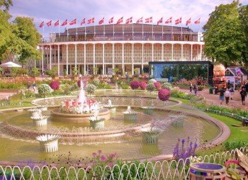 A flamboyant world of horticulture is presented to the visitors at Tivoli Gardens