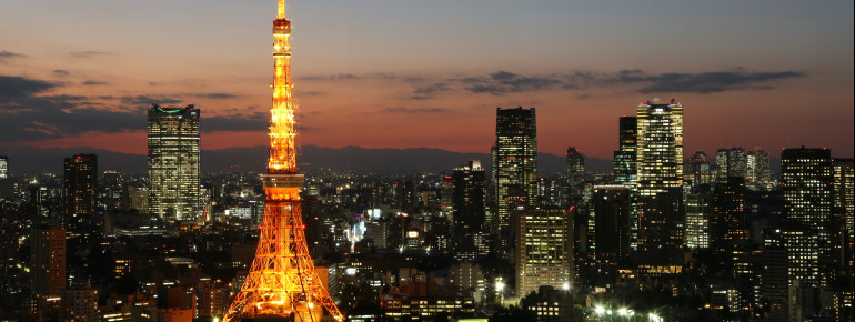 Tokyo Tower is one of Tokyo's most important landmarks.
