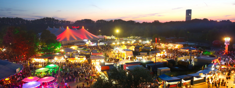 The summer festival at Olympiapark.