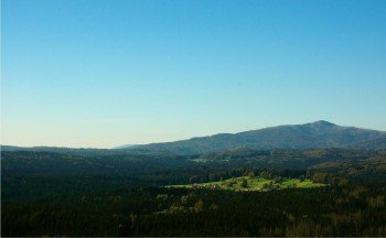 Once you're up, you get to enjoy a great view of the Bavarian Forest.