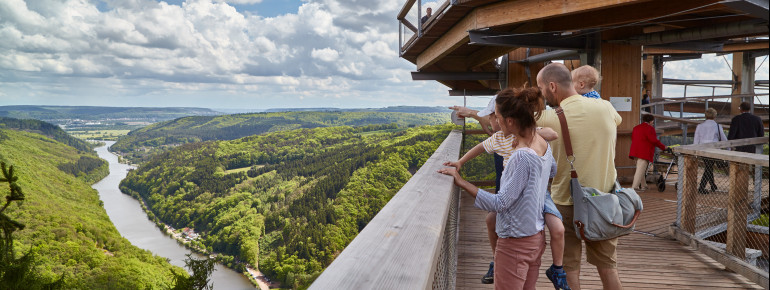 You look out over the Saar-Hunsrück Nature Park.