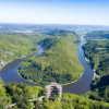 From the viewing platform you have a great view of the Saar Loop.