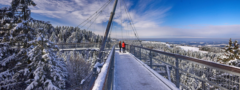 The Skywalk is closed from the beginning of November to the end of January. From February onwards, you can enjoy the wintry landscape.