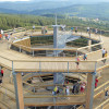 The viewing tower boasts a great view of the Bohemian Forest National Park.