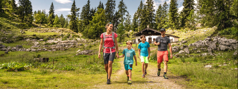 The Steinplatte high plateau has fantastic hiking tours to offer for every level of difficulty.