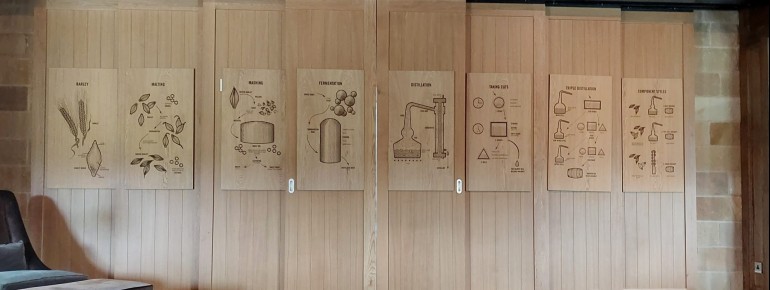 The distillery explains the whiskey-making process in a way that is easy for everyone to understand.