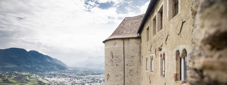 Tyrol Castle is located on the castle hill above Merano.