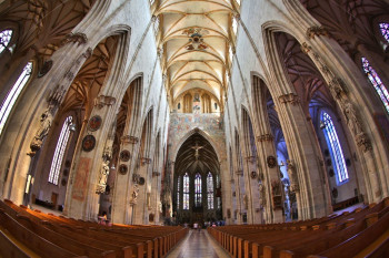 View of the minster's interior.