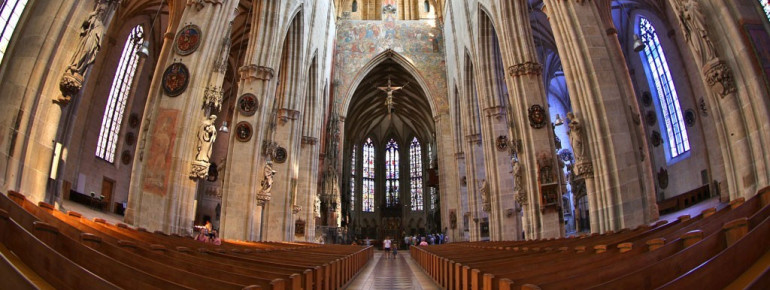 View of the minster's interior.