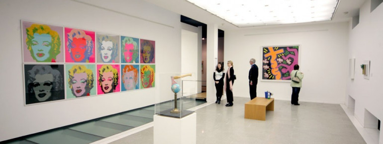 Another part of the museum is dedicated to Modern Art.