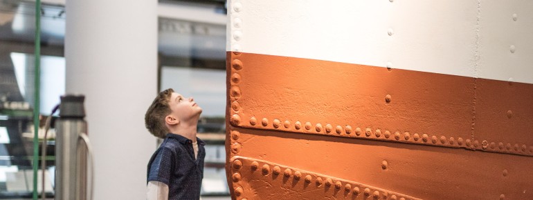 Visitors can trace the development of cruises and passenger ships.