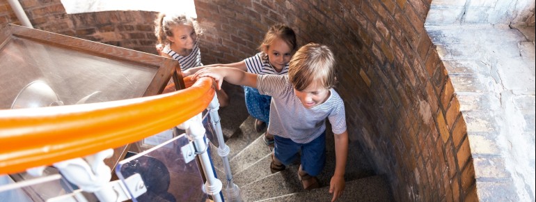 Those who climb the 135 steps are rewarded with a magnificent view.