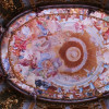 Unique ceiling fresco inside Weltenburg Abbey