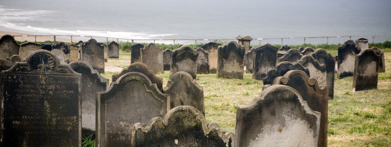 199 steps lead up to the famous cemetery.