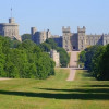 Windsor Castle is idyllically surrounded by parks