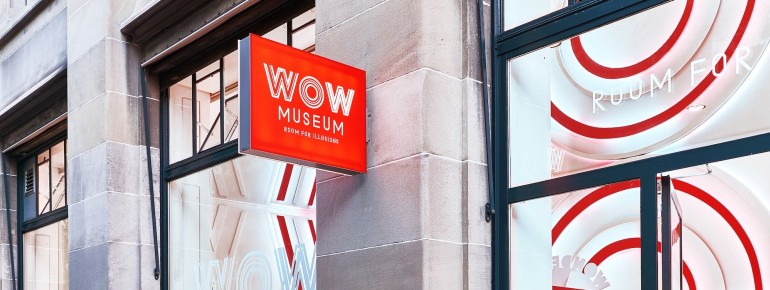 You can't miss the entrance to the WOW Museum in Zurich.