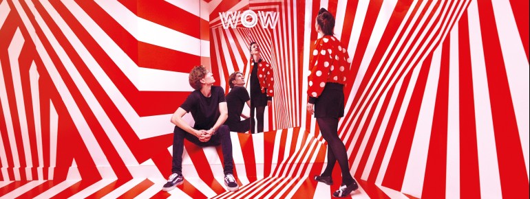 You can see the craziest optical illusions at the WOW Museum in Zurich.