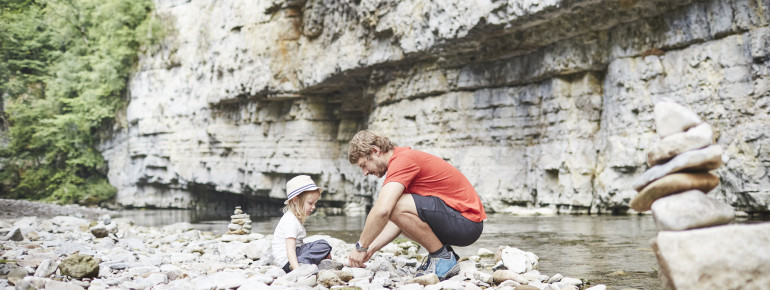 Hiking in the Wutach Canyon is an exciting experience for all ages.