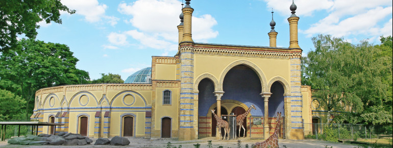 The Zoo's Giraffe House.