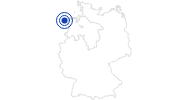 Therme/Bad Gezeitenland Borkum in Ostfriesland: Position auf der Karte