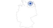 Therme/Bad Seebad Warnemünde an der Ostseeküste Mecklenburg: Position auf der Karte