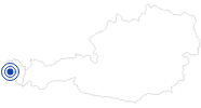 Therme/Bad Schwimmbad Felsenau in der Alpenregion Bludenz: Position auf der Karte