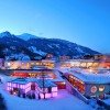 The wonderful winter panorama of the Alpentherme