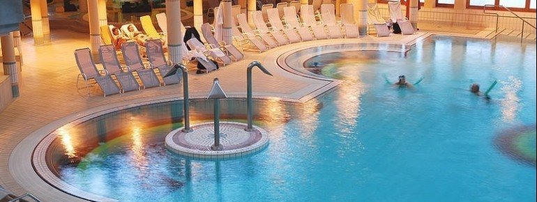 Swimming in the indoor area