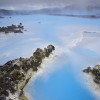 Aerial view of the Blue Lagoon.