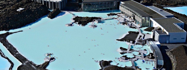 Aerial view of the thermal bath.