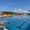 the huge sports pool in the outside area is perfect for everyone who wants to do more effective swimming.