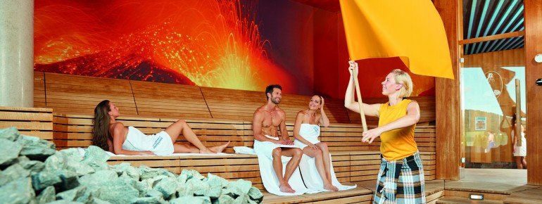 Wellnessoase features 4 thematic saunas.