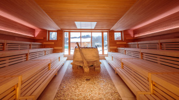 There are a number of different saunas to choose from.
