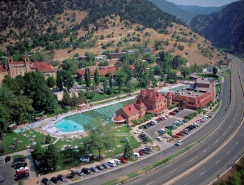 Glenwood Hot Springs is easily reached via the Interstate