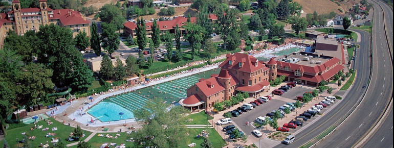 Glenwood Hot Springs is easily reached via the Interstate