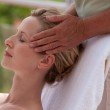 Pure relaxation during the facial massage