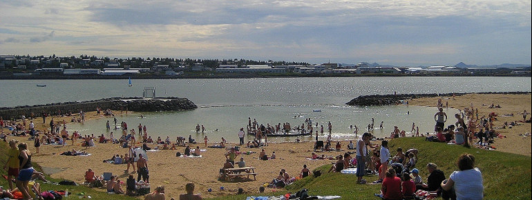 The lagoon in summer.