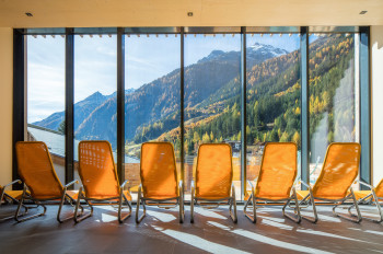 Relaxing with a view of the mountains of the Kaunertal valley