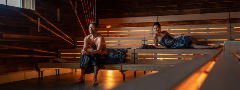 The Hyggedal relax and sauna area covers 1,000 square meters.