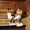 Sit back and relax at the sauna.