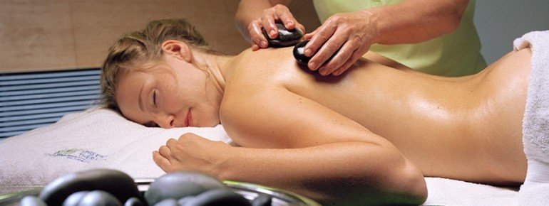 Treat yourself to a hot stone massage.