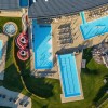 A bird's eye view of the outdoor area of the SPA water world.