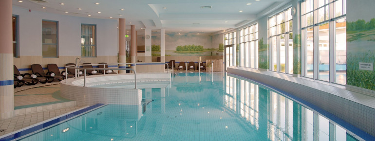 View of the indoor pool.