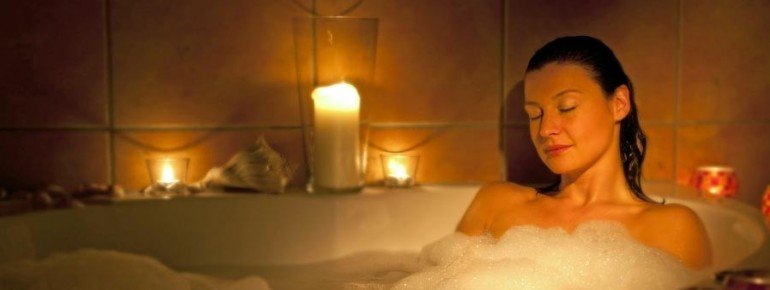 Ein wohltuendes Entspannungsbad ist gut für Körper und Geist