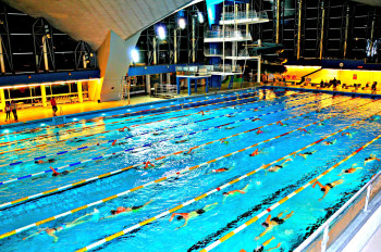 Im Kursschwimmbecken finden regelmäßig Workouts statt.
