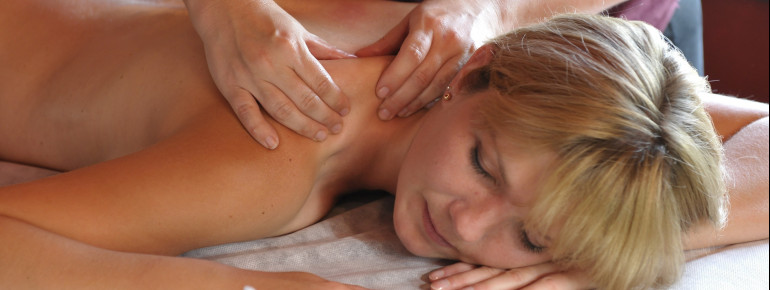 Entspannen bei einer Massage