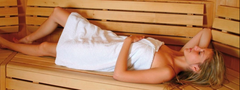 Entspannen in der Sauna